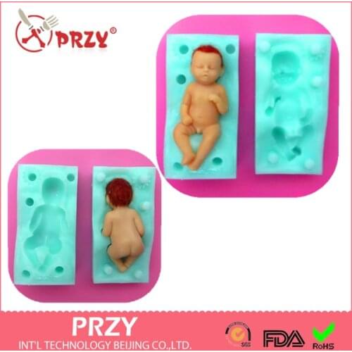 Free shipping 2015 New baby silicone cake mold fondant silicone molds