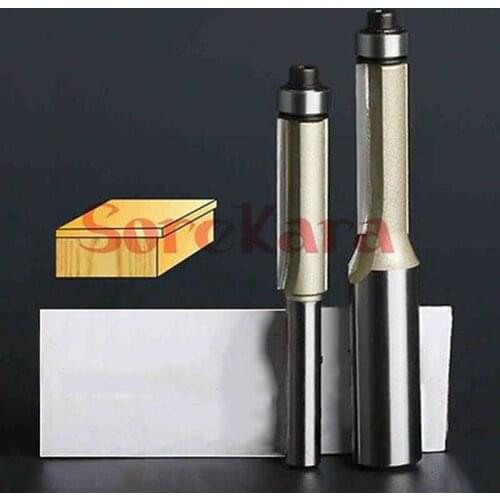 1/4"*1/2" CNC Woodworking Engraving Machine Bit Tungsten Steel Tools Milling Cutter Cutting Wooden Trimming Knife