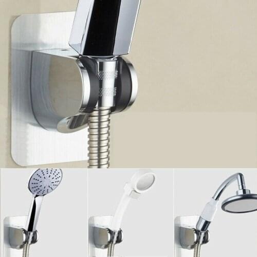 Shower Head Holder No Drilling Traceless Bathroom Wall Mount Adjustable Suction Bracket Hand Shower Suction Cup Holder Hook
