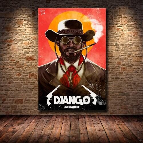 Django Unchained Quentin Tarantino Classic Movie Series Vintage Art Painting Vintage Canvas Poster Cuadros Wall Home Decor