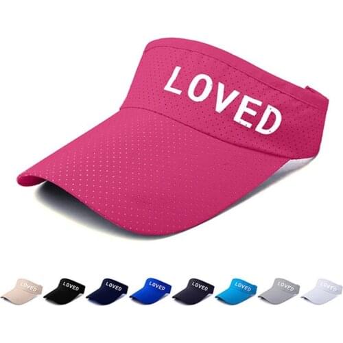 Summer hat men empty top hat can be customized printing quick-drying hat solid color breathable big brim hat outdoor sports cap