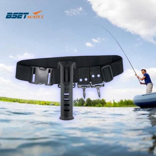 Multi-function Nylon Belt Waist Rod Holder Portable Pole Inserter Fishing Rod Pesca Rack Quick Belt Holder Inserting Device