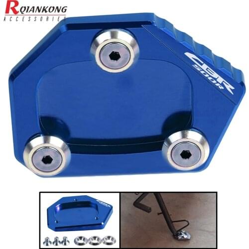 Motorcycle Side Stand Kickstand Sidestand Extension Enlarge Plate PadFOR Honda NC700S/X NC700 Integra CBR500R CB500F/X 2012-2014