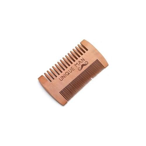 Natural Green Pear Wood Hair Brush Hair Comb For Men Beard Care Anti-Static Wood Comb Hair Care Tools Round Brushing Brush Hair
