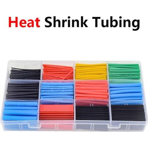 530-800PCS termoretractil Shrinking Tubing Assorted Wire Cable Insulation Sleeving,Thermoresistant tube Heat Shrink wrapping Kit