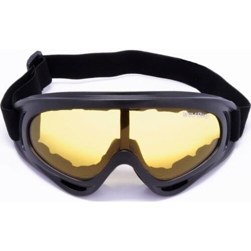 Windproof Cycling Glasses Outdoor Safety Goggles Motorcycle Skiing Goggles Anti-scratch Adjustable Eyes Protector