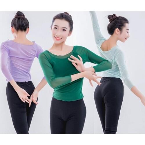 11 Color Long Sleeved Gymnastics Leotard Ballet Leotards For Women Professional Ballet Tutus Adults Ballet Top Ballerina Clothes
