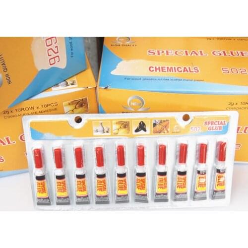 10PCS/Set Strong Liquid Glue, 2 Grams, Clear, Quick-drying Glue, Repair Glue for Metal, Plastic, Leather, Wood, Porcelain