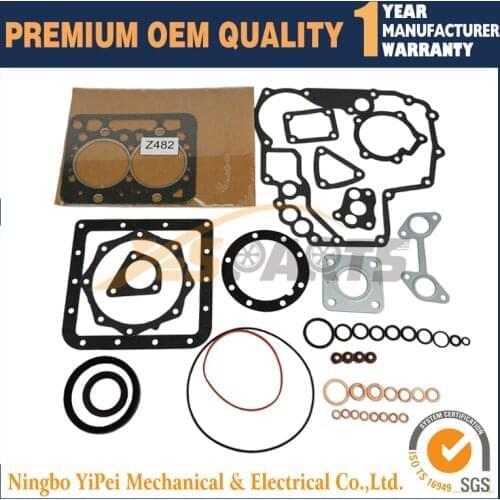 16853-99355 Full Gasket Kit for Kubota Z482 Engine