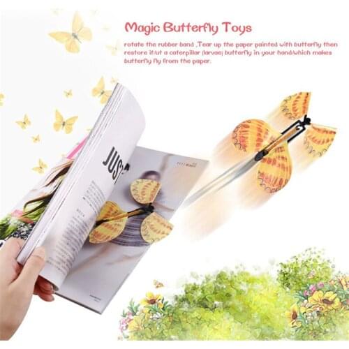 5pc Magic Flying Butterfly Small Magic Fun Surprise Joke Childrens Toys Surprise Flying Butterfly