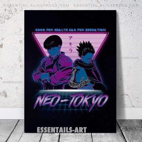 Shotaro Kaneda Tetsuo Shima Akira Anime Poster Wall Art Bedroom Print Picture Living Room Home Decor Painting Decoration Canvas