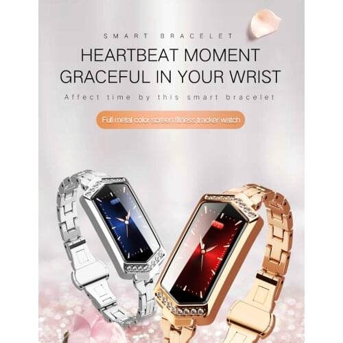 B78 women bracelet watchsmart bracelet female fitness watch heart rate tracker monitoring blood pressure watch smart bracelet
