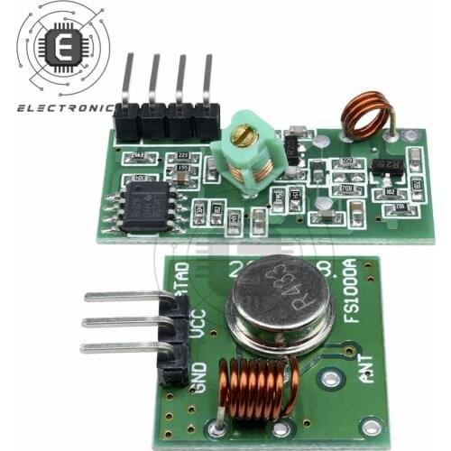 433Mhz RF Wireless Transmitter Module And Receiver Kit 5V DC 433MHZ Wireless For Arduino Diy Kit Wireless Receiver Module