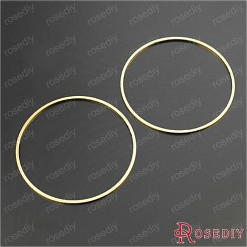 JM196)50mm x 1.1mm Imitation Rhodium/Gold color/Antique bronze Copper Solid Closed Rings Diy Findings Accessories 20 pieces
