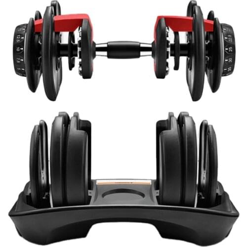 Dumbbell Set Fitness Equipment Gym Combination Exercise 24KG 40KG 52LBS 90LBS Weight Adjustable Commeicial Workout Tool