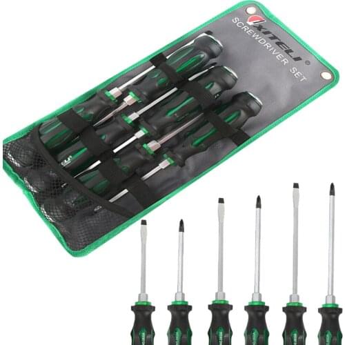 HOT selling High Quality 6pcs Screwdriver Set with Slotted and Phillips Head for various types of work