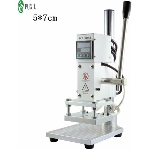 Manual hot stamping machine embossing tool leather PU wood PVC paper bronzer brand heat stamping tool