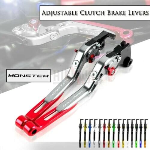CNC Brake Clutch Levers Handle Bar Lever Extendable Folding Adjustable For DUCATI MONSTER 1200S 2014-2019 M1100S EVO 2009-2013