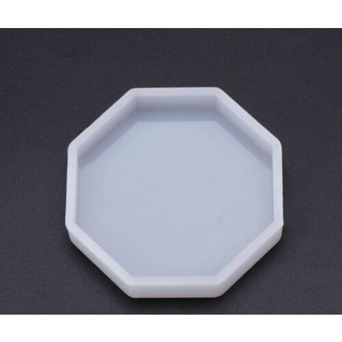 Silicone Mold Mirror DIY Epoxy Resin Crafts Jewelry Making Pendant Decoration Geometric Hexagonal Handmade Molds Ornaments Cake