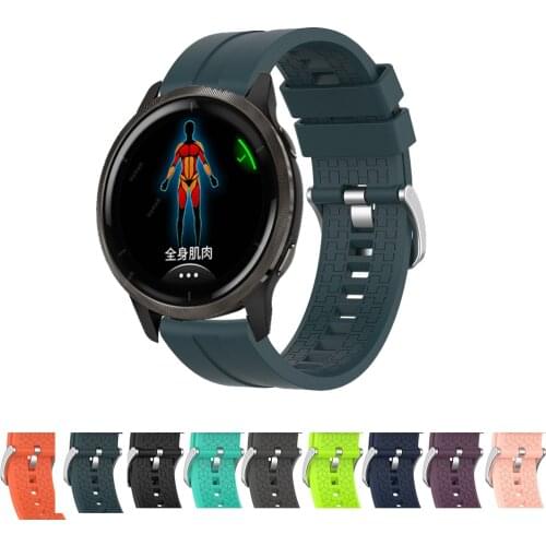 Silicone watchbands For Garmin Vivoactive 4 Vivoactive4 Strap Sport Bracelet 22mm Watch band For Garmin Venu 2 Venu2 Correa