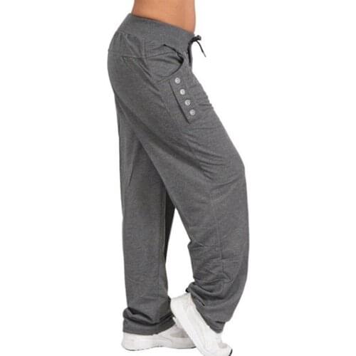 Womens Casual Pants Loose Baggy Sweatpants Sportswear Ladies Harem Trousers Long Pants Jogger Plus Size 5XL Home Pants