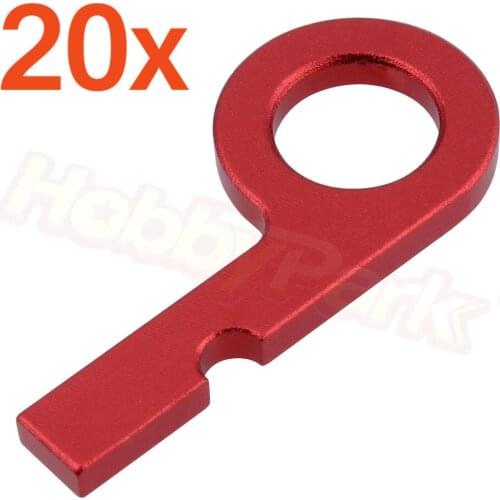 20pcs Aluminum Transmitter Lanyard Strap Hook For RC Remote Controller Sanwa Radio System M12/M12S/RS/MT4/MT4S/MT-44