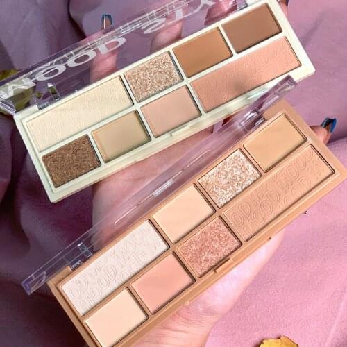 8Color Eyeshadow Palette Matte Texture Pearlescent Silky Powder Easy To Color Waterproof Long Lasting Eye Shadow Eyes Makeup