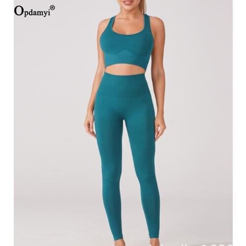 Seamless Yoga Set Women Sports Suits Gym Fitness Pants Sportswear Top Crop + High Waist Leggings Shorts Workout Running Clothes