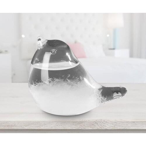 Decorative Model Of Home Glass Bird Weather Forecaster Liquid Barometer Predictor Ornaments Desktop Weather Glass 30ml #LR1