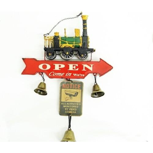 Decorative Metal Doorbell, Train Themed - Cafe, Restaurant, Hotel - Door Lettering - Gift, Trinket, vintage Quality Metal