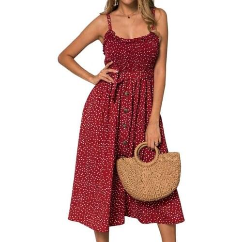 FANTIGO Open Summer Dresses