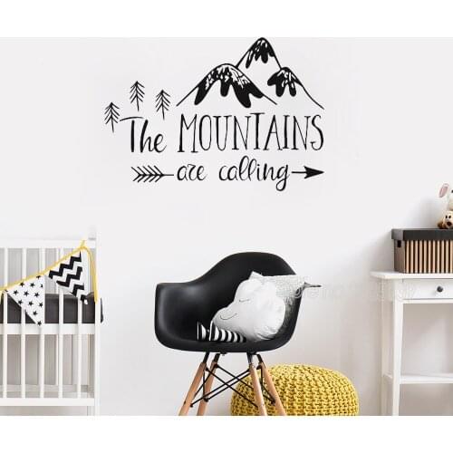 Woodland Forest Quote Wall Sticker For Kids Rooms Nursery Vinyl Wall Decals Waterproof Mural Home Decor Art Wall 3d Poster LC018