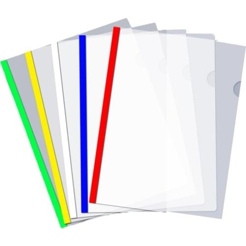 5 PCS Standard Sliding Bar Translucent Design Project File Report Covers For A4 Paper File Resume School Office Organizer Binder