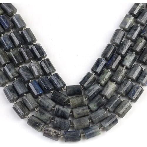 12*17mm Natural Cylinder Flash Stone Beads Loose Beads for Jewelry Making DIY Charms Bracelet Accessories