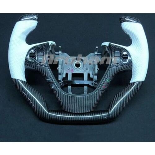Carbon Fiber Racing Steering Wheel With Leather Can Be Customized For Hyundai Genesis Coupe 2010 2011 2012 2013 2014 2015 2016