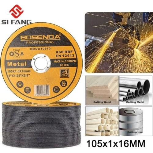 10 pieces 4" 105 x 16mm Cutter Abrasive Disc Cutting Discs Resin Abrasive Grinding Wheel Milling Cutter for Metal Wood Steel