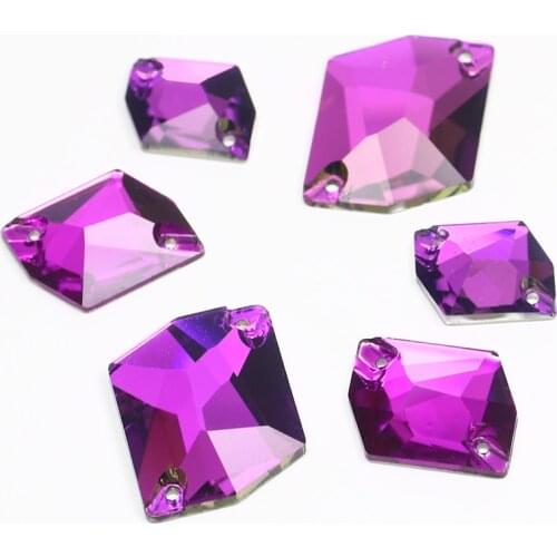 Mixed Sizes Cosmic Sew On Diamond Flatback Sewing Rhinestone Garment Glass Stones For Clothes Shoes Bags Wedding Dress