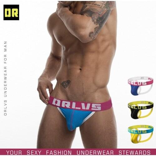 Men Sexy Gay Jockstrap Thongs Mens Mesh G-Strings Male Underwear U Pouch Penis Male Bikini Breathable Thong Under Wear