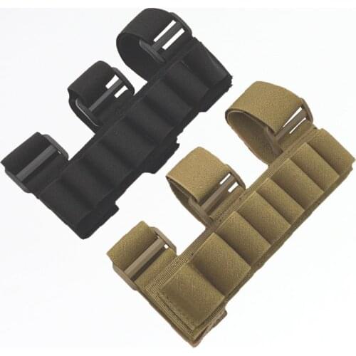 Tactical Shot gun 8 Shells Folding Ammo Bag Hunting Rifle Bullet Cartridge Carrier Padded Holder Wallet Belt Bag