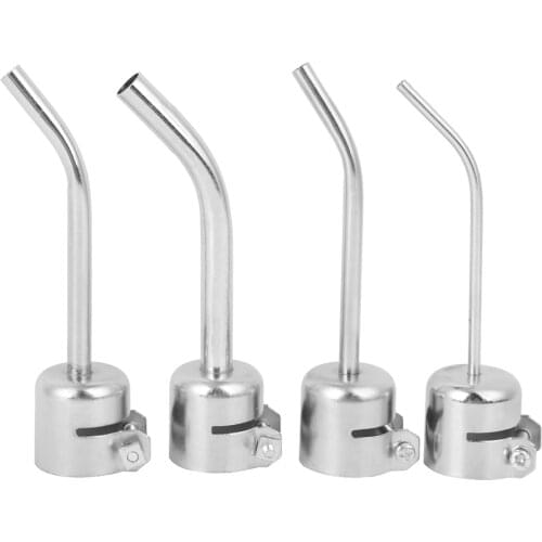 Universal Aluminum Alloy Hot Air Gun Curved Nozzle Welding Soldering Series Accessories for 850 Heat Gun