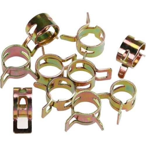 10/20Pcs 6-20mm Q673B Vacuum Spring Fuel Oil Water CPU Hose Clip Pipe Tube for Band Clamp Metal Fastener