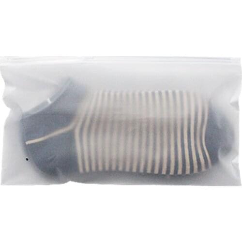 16*15cm*18Silk Socks Packing Horizontal Version Zipper Bag Frosted Storage Bag