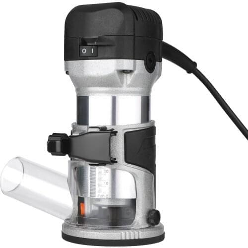 220V 2000W Wood Electric Hand Carving Machine 1/4 8 mm 6 Speeds Hand Trimmer Woodworking Engraving Slotting Trimming Wood Router