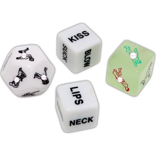4 pcs/set Crap Sex Dice 12 Sides Erotic Toys Humour Gambling Sex Toys for Couple Adult Games