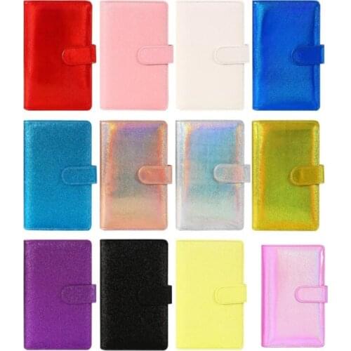 A6/A5 Macaroon Laser Glitter Color PU Leather DIY Binder Notebook Cover Diary Agenda Planner Bullet Cover School Stationery