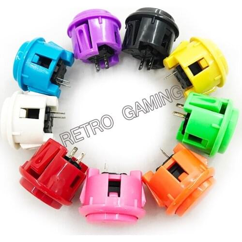 10 pcs Arcade Durable Push Button OEM 30mm push button copy sanwa push button DIY Arcade fighting game kit