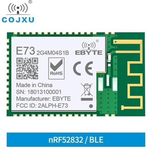 Bluetooth 5.0 nRF52832 EBYTE 2.4Ghz E73-2G4M04S1B IPEX PCB Antenna IoT UHF Wireless Transceiver Ble 5.0 RF Transmitter Receiver