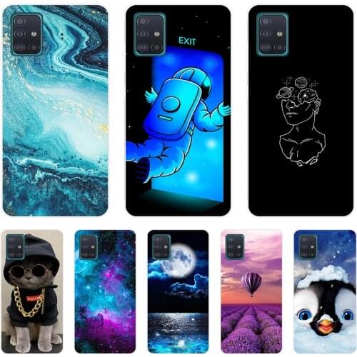 For Samsung Galaxy A31 A51 A71 Case Silicon Back Cover Phone Case For Samsung A315 A515 A715 Soft Case bumper coque