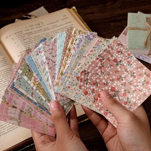 Floral Base Texture Material Paper Junk Journal Planner Craft Paper Scrapbooking Vintage Decorative DIY Craft Photo Albums