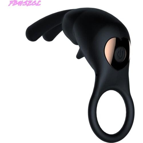 FBHSECL Adult Products Vibrating Cock Ring 10 Speed Penis Ring Vibrator Clitoris Stimulation Sex Toy for Men Delay Ejaculation